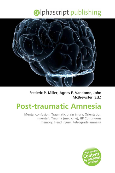 Kniha Post-traumatic Amnesia Agnes F. Vandome