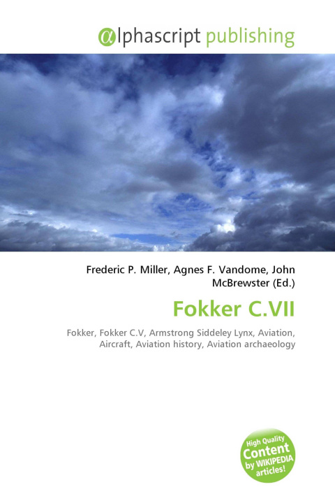 Kniha Fokker C.VII Agnes F. Vandome