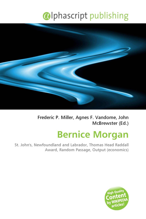 Kniha Bernice Morgan Agnes F. Vandome