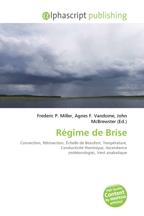 Knjiga Régime de Brise Agnes F. Vandome