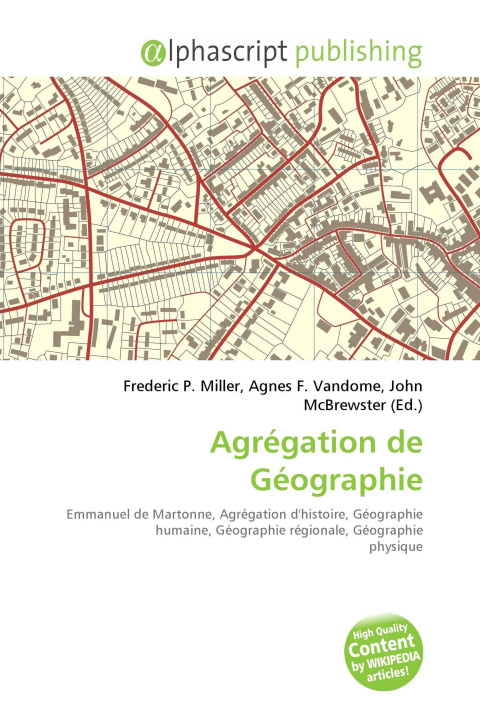 Kniha Agrégation de Géographie Agnes F. Vandome