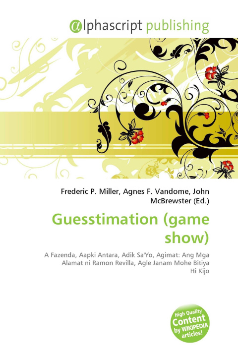 Kniha Guesstimation (game show) Agnes F. Vandome