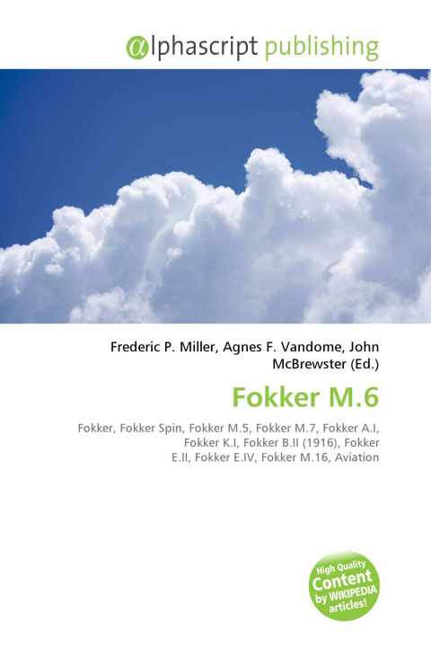 Kniha Fokker M.6 Agnes F. Vandome