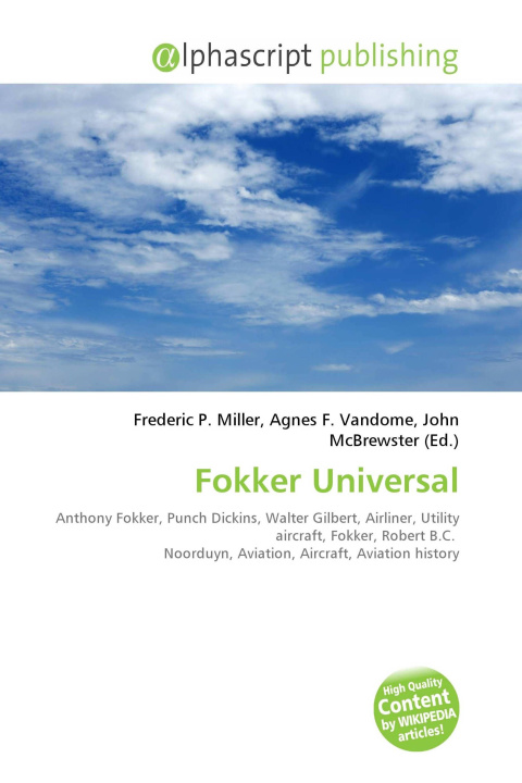 Kniha Fokker Universal Agnes F. Vandome