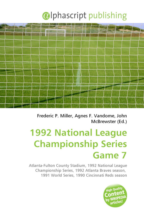 Kniha 1992 National League Championship Series Game 7 Agnes F. Vandome
