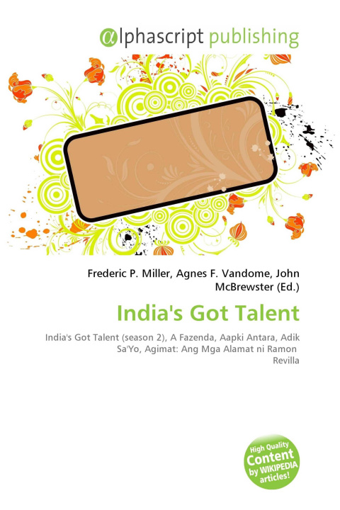 Kniha India's Got Talent Agnes F. Vandome