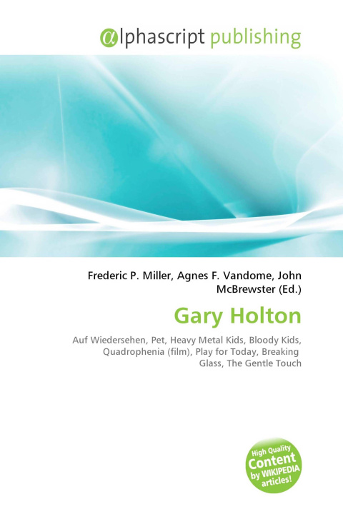 Kniha Gary Holton Agnes F. Vandome