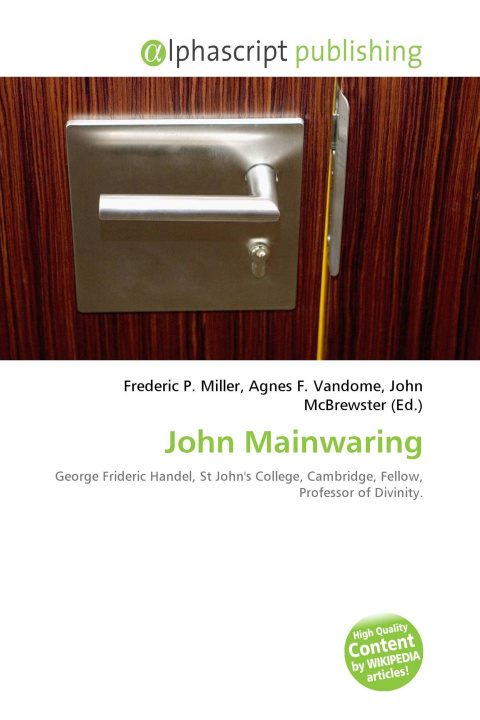 Kniha John Mainwaring Agnes F. Vandome