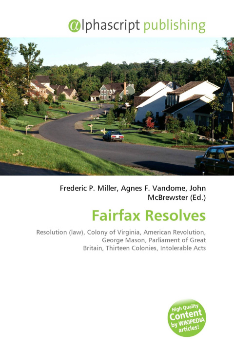 Kniha Fairfax Resolves Agnes F. Vandome