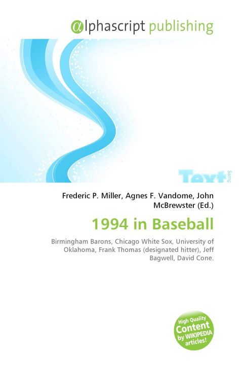 Kniha 1994 in Baseball Agnes F. Vandome