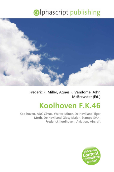 Kniha Koolhoven F.K.46 Agnes F. Vandome