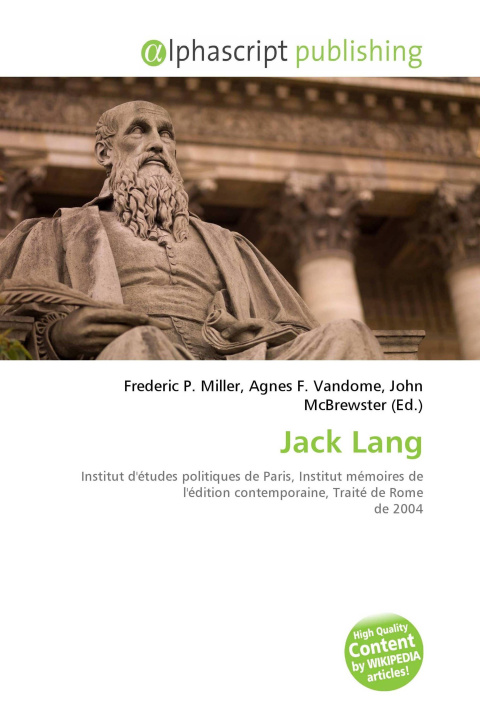 Kniha Jack Lang Agnes F. Vandome