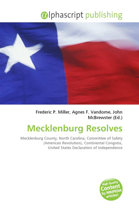 Kniha Mecklenburg Resolves Agnes F. Vandome