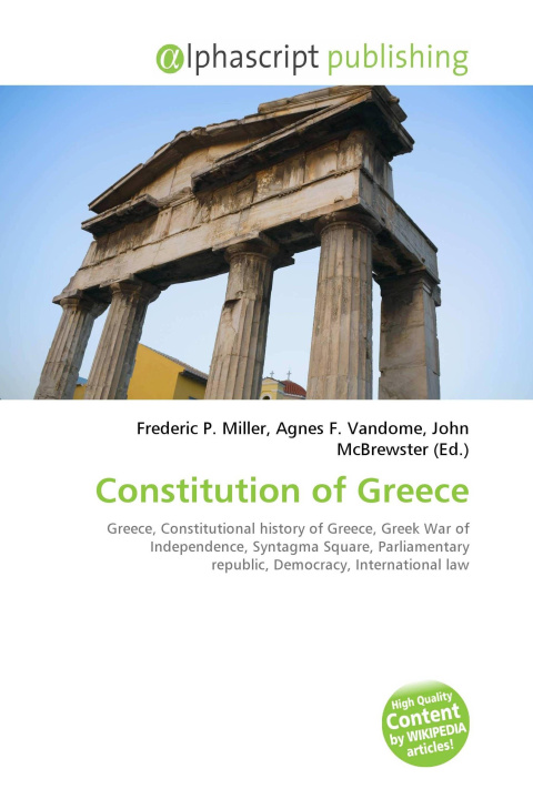 Kniha Constitution of Greece Agnes F. Vandome