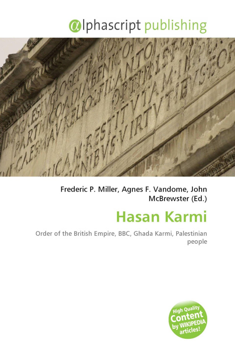 Kniha Hasan Karmi Agnes F. Vandome