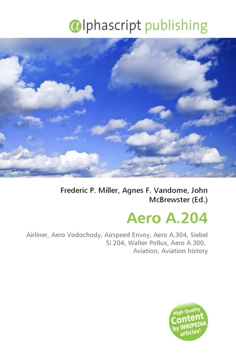 Libro Aero A.204 Agnes F. Vandome