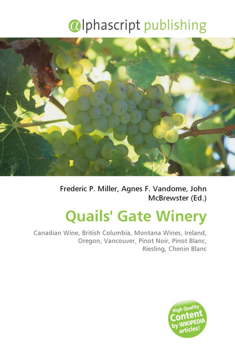 Kniha Quails' Gate Winery Agnes F. Vandome