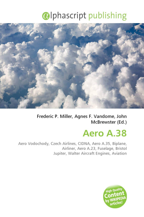 Kniha Aero A.38 Agnes F. Vandome
