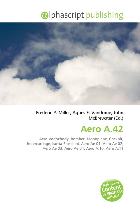 Kniha Aero A.42 Agnes F. Vandome