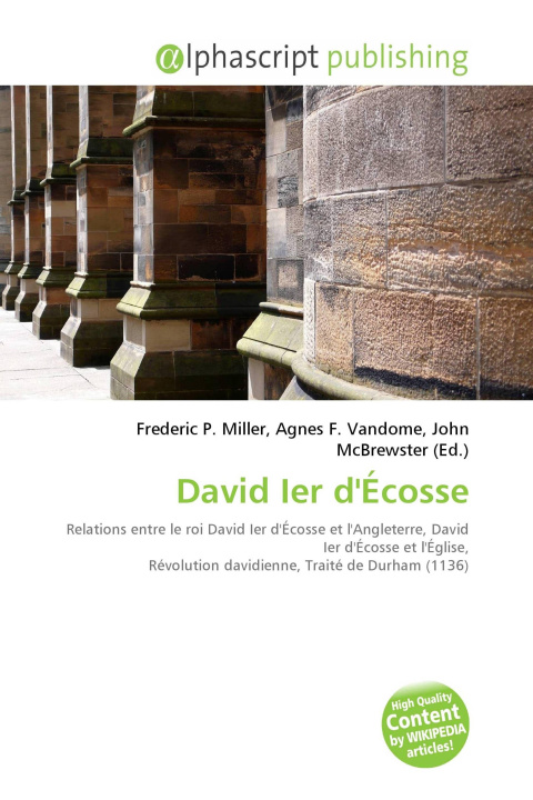 Kniha David Ier d'Écosse Agnes F. Vandome