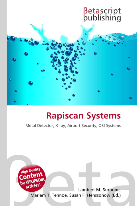 Kniha Rapiscan Systems Mariam T. Tennoe
