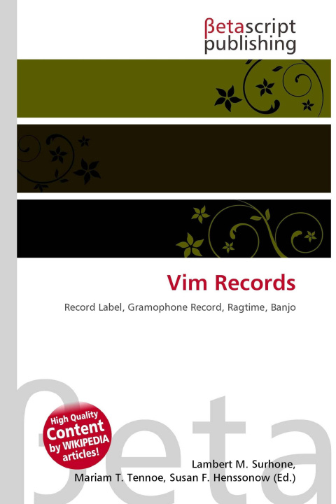 Könyv Vim Records Mariam T. Tennoe