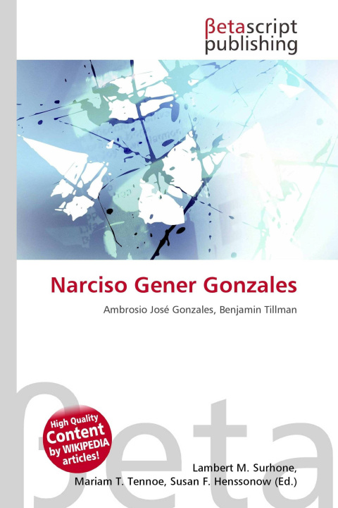 Kniha Narciso Gener Gonzales Mariam T. Tennoe