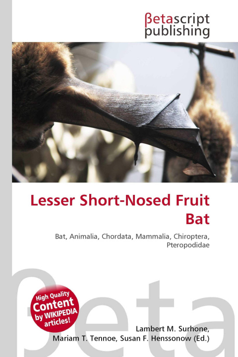 Kniha Lesser Short-Nosed Fruit Bat Mariam T. Tennoe