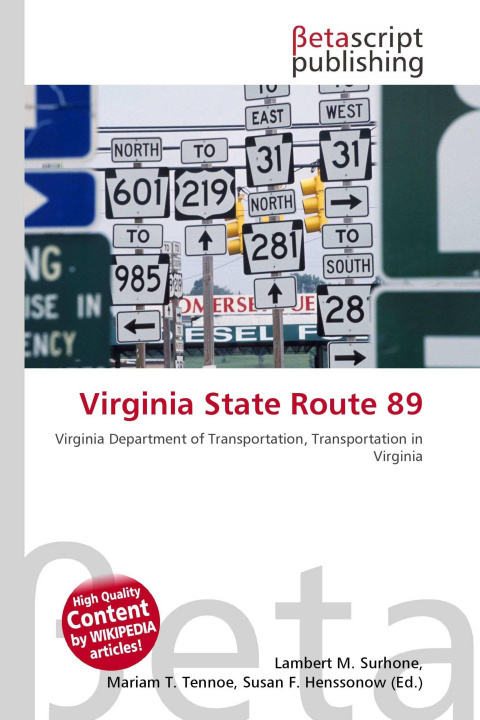 Kniha Virginia State Route 89 Mariam T. Tennoe