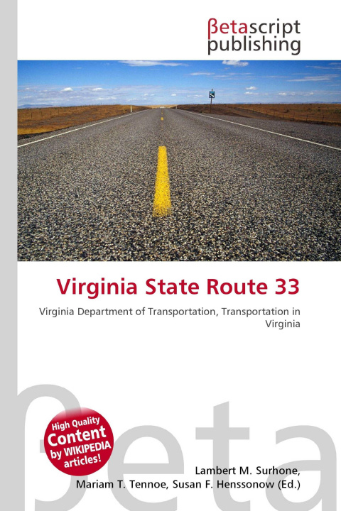 Kniha Virginia State Route 33 Mariam T. Tennoe