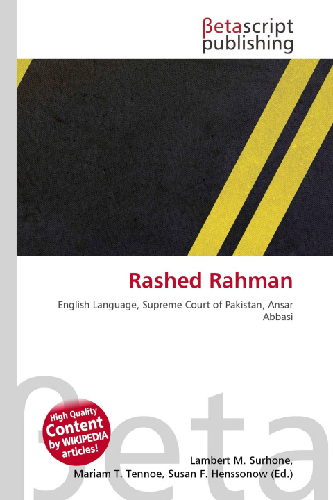 Kniha Rashed Rahman Mariam T. Tennoe