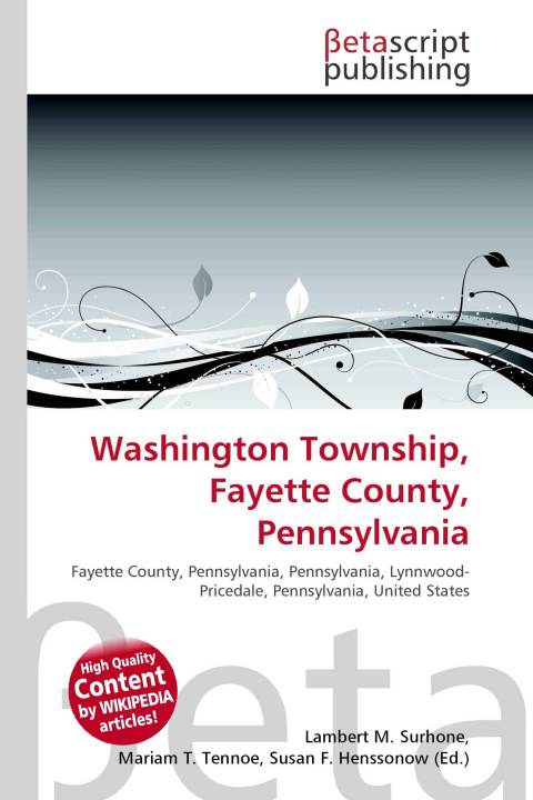 Kniha Washington Township, Fayette County, Pennsylvania Mariam T. Tennoe