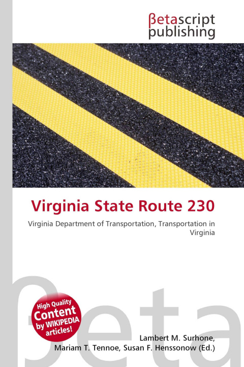 Kniha Virginia State Route 230 Mariam T. Tennoe