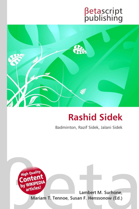 Kniha Rashid Sidek Mariam T. Tennoe