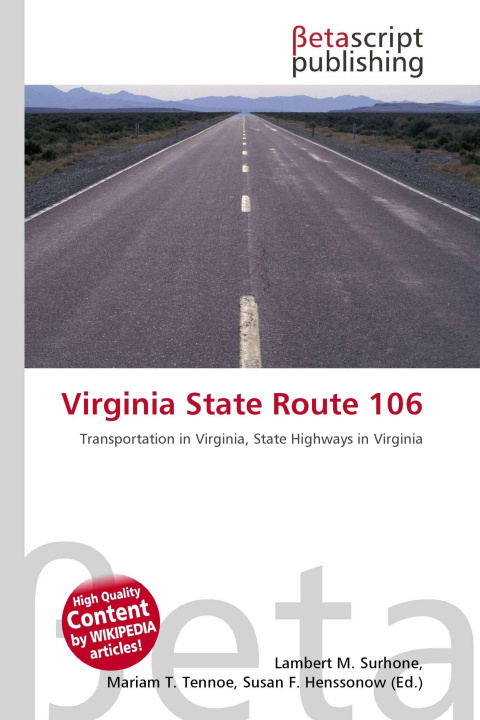 Kniha Virginia State Route 106 Mariam T. Tennoe