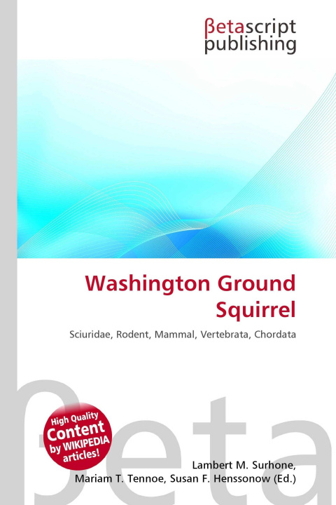 Kniha Washington Ground Squirrel Mariam T. Tennoe