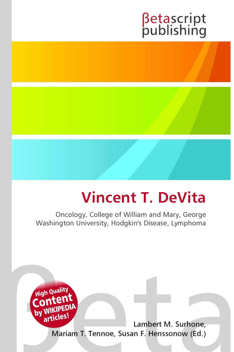 Knjiga Vincent T. DeVita Mariam T. Tennoe