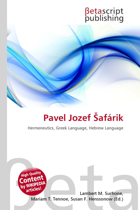 Kniha Pavel Jozef ¿afárik Mariam T. Tennoe