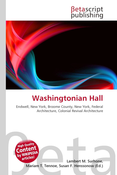 Kniha Washingtonian Hall Mariam T. Tennoe