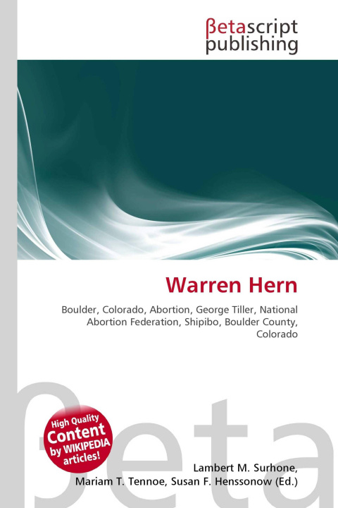 Kniha Warren Hern Mariam T. Tennoe