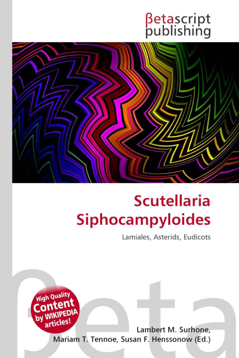 Kniha Scutellaria Siphocampyloides Mariam T. Tennoe