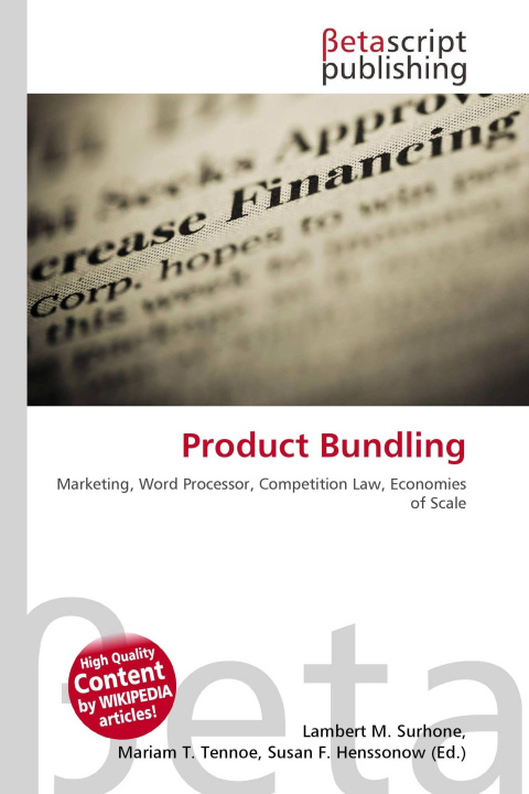 Knjiga Product Bundling Mariam T. Tennoe