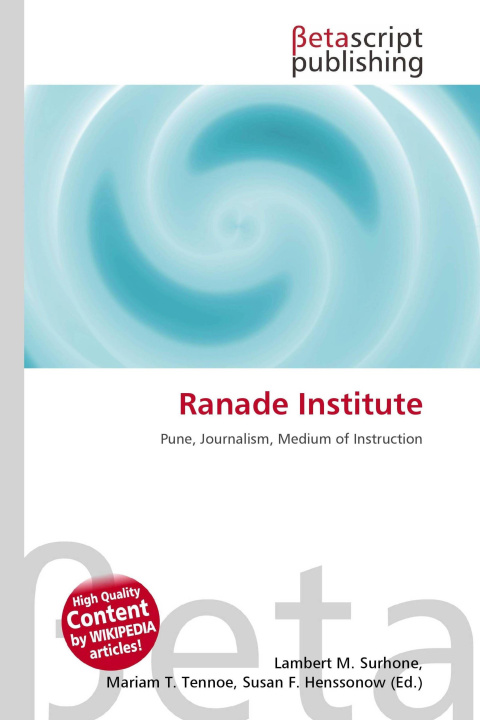 Knjiga Ranade Institute Mariam T. Tennoe