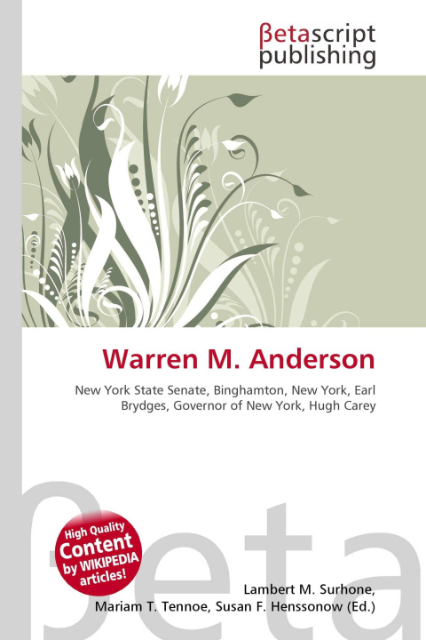 Kniha Warren M. Anderson Mariam T. Tennoe