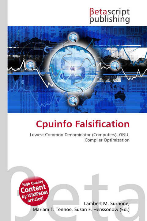 Kniha Cpuinfo Falsification Mariam T. Tennoe