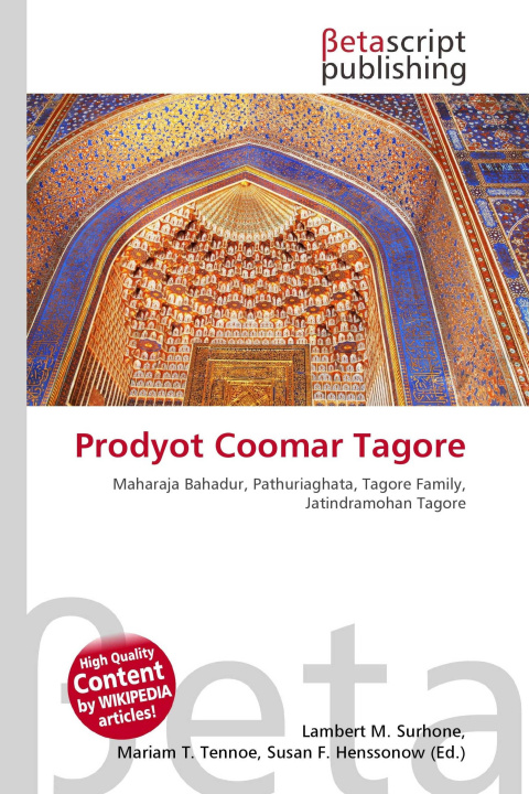 Kniha Prodyot Coomar Tagore Mariam T. Tennoe