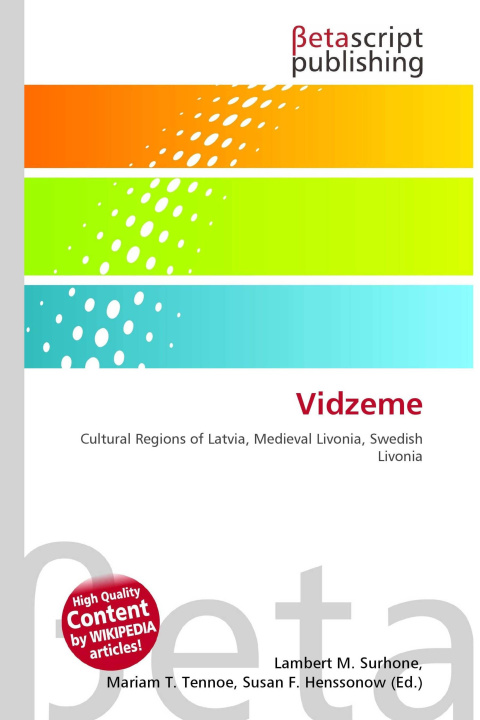 Kniha Vidzeme Mariam T. Tennoe