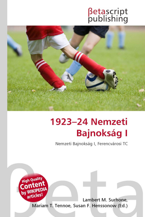 Kniha 1923-24 Nemzeti Bajnokság I Mariam T. Tennoe