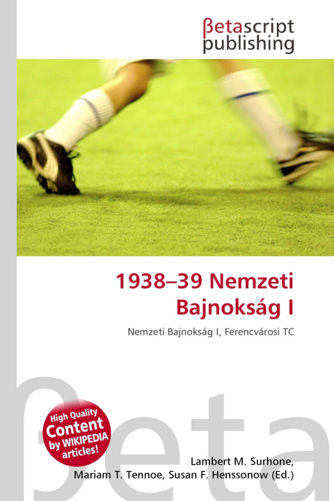 Kniha 1938-39 Nemzeti Bajnokság I Mariam T. Tennoe