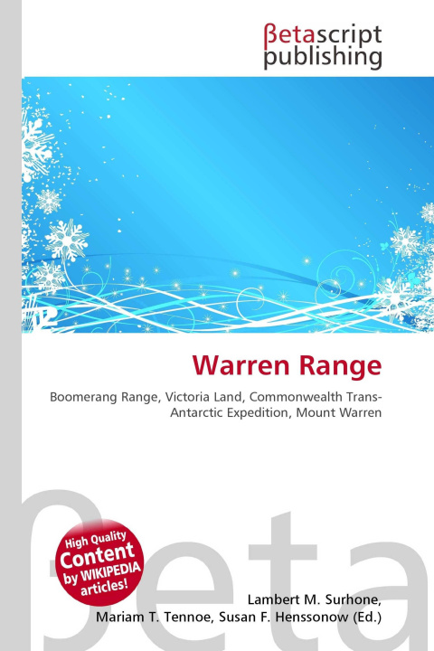 Könyv Warren Range Mariam T. Tennoe